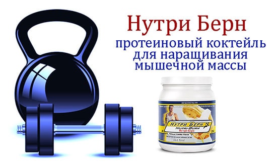 Нутри Берн для наращивания мышц НСП картинка